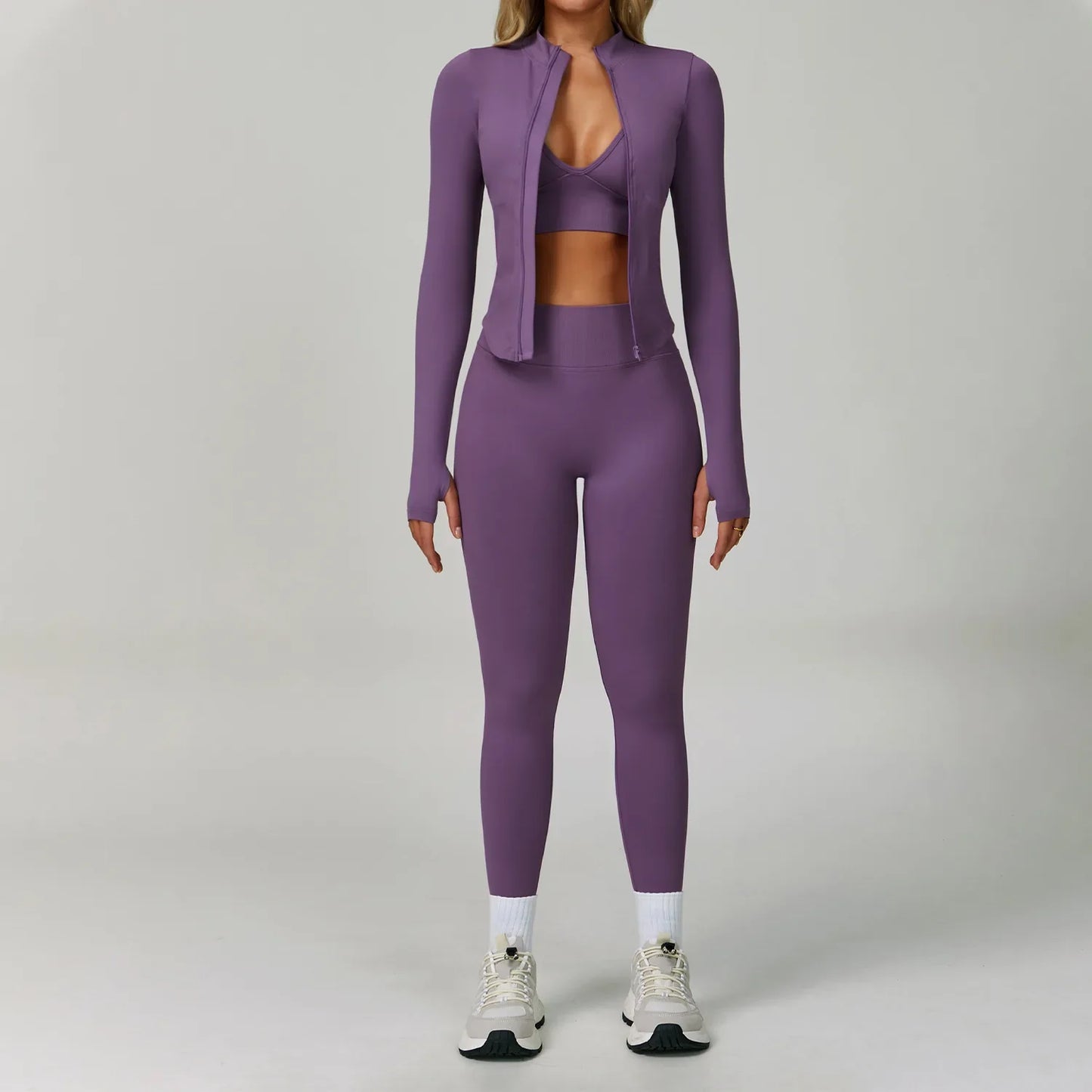 Three Piece Seamless Yoga Set