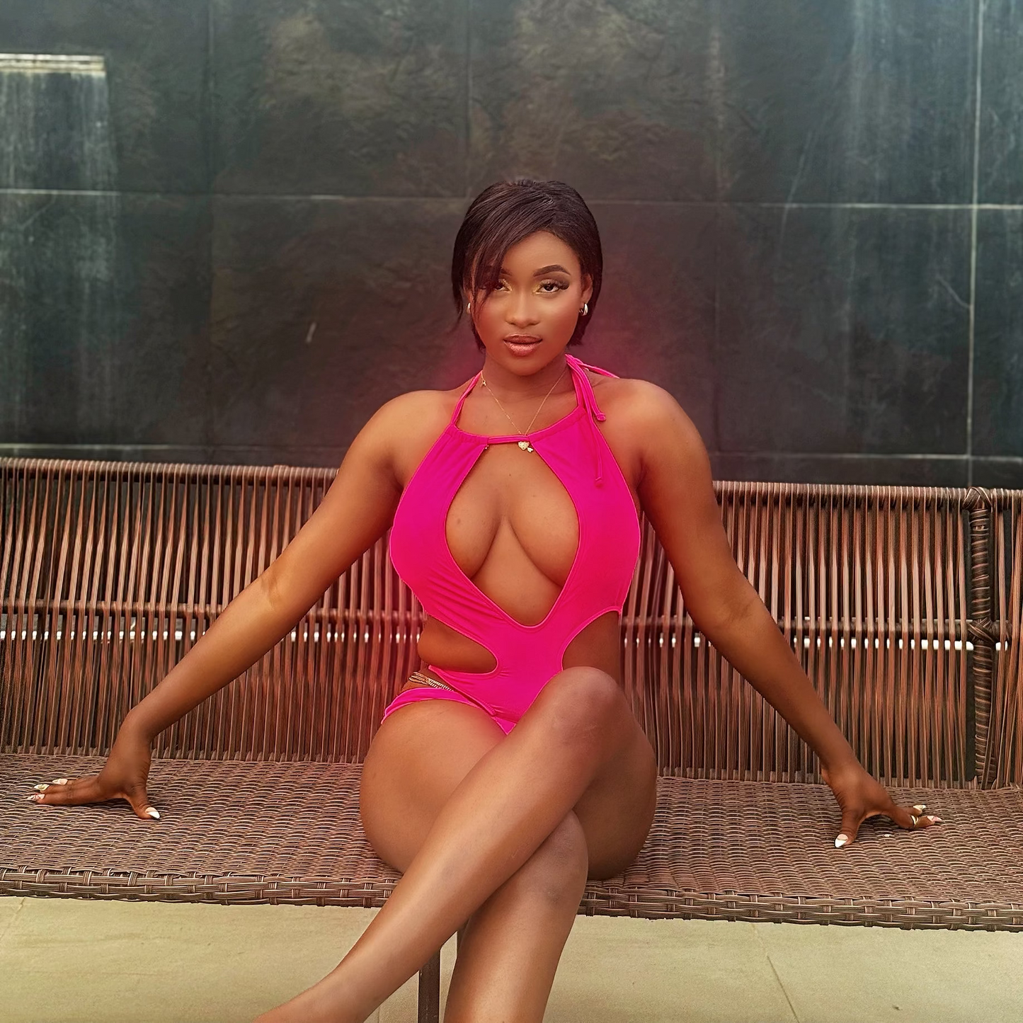 Hollow Out One-Piece Swimsuit