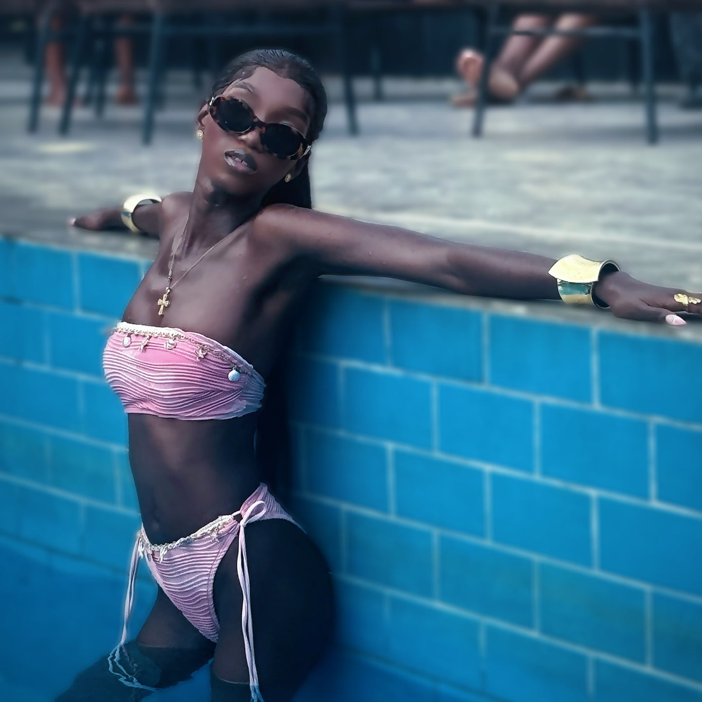 Bandeau High Cut Bikini