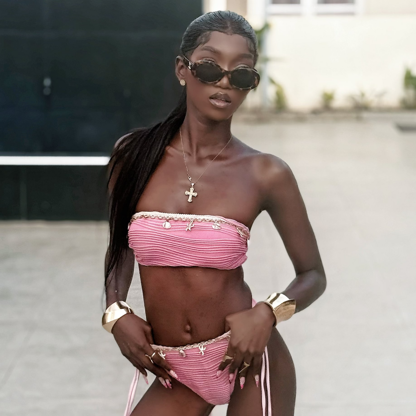 Bandeau High Cut Bikini