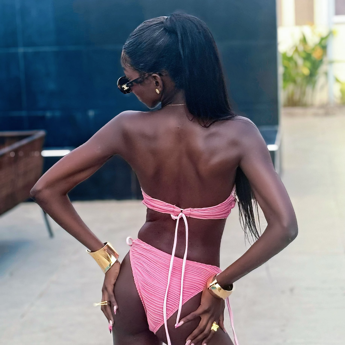 Bandeau High Cut Bikini