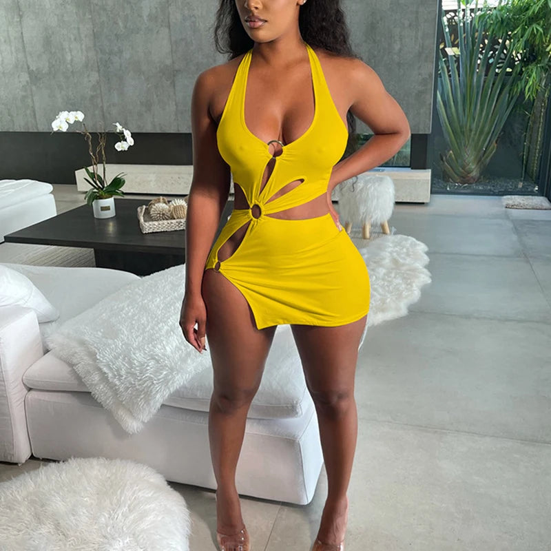 High Street Hollow Mini Dress