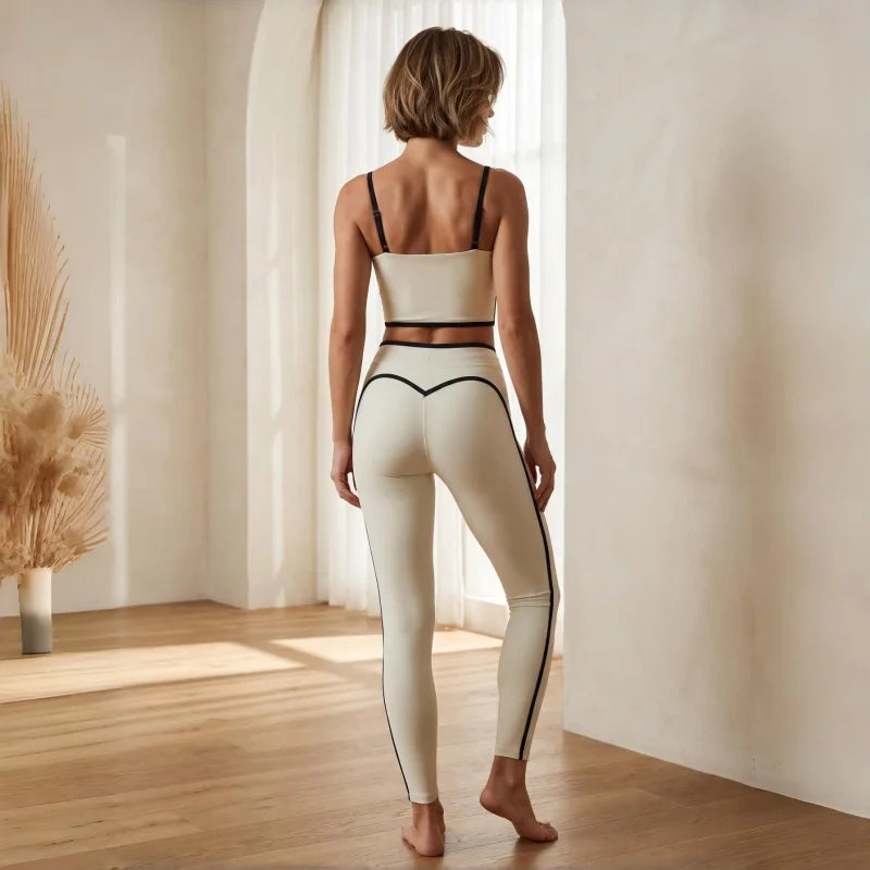 High Waist Legging & Sport Bra Gym Suit