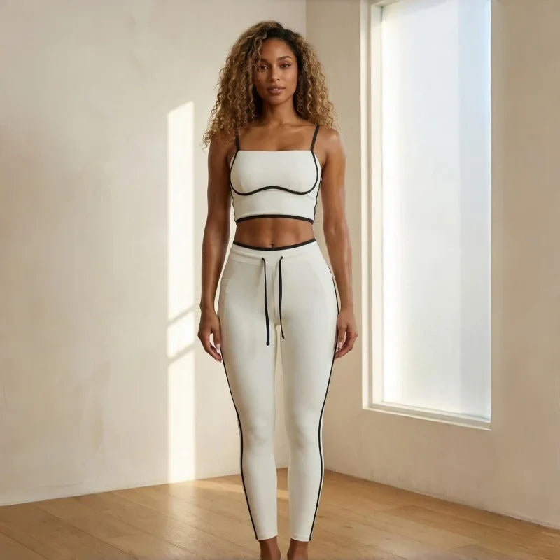 High Waist Legging & Sport Bra Gym Suit
