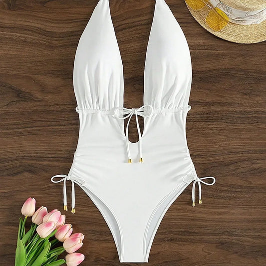 Hanging Neck Strap Cross-Border Swimsuit